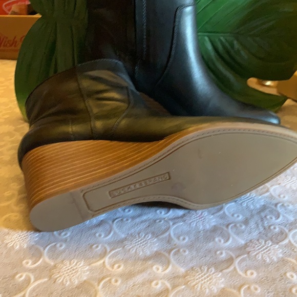 Lucky Brand Wafael Leather Wedge Bootie- Black - Picture 4 of 4